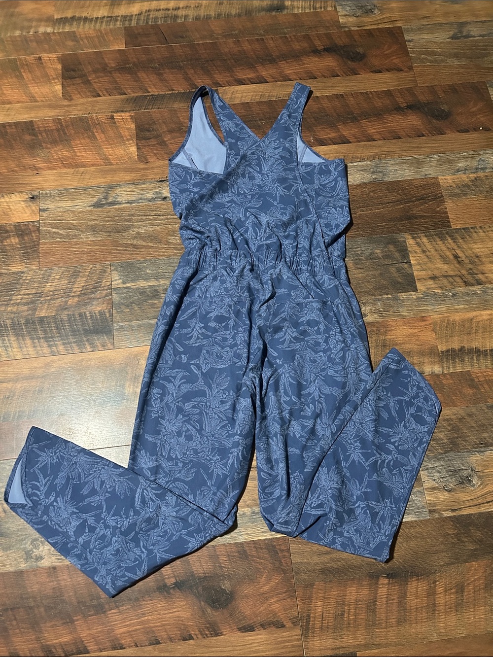 Patagonia Blue Floral Jumpsuit Romper - Picture 2 of 3